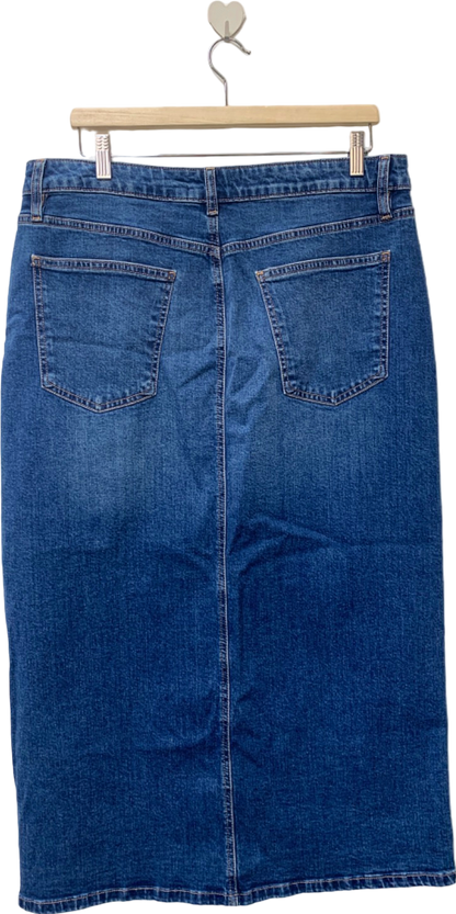 F&F Blue Denim Skirt UK 18