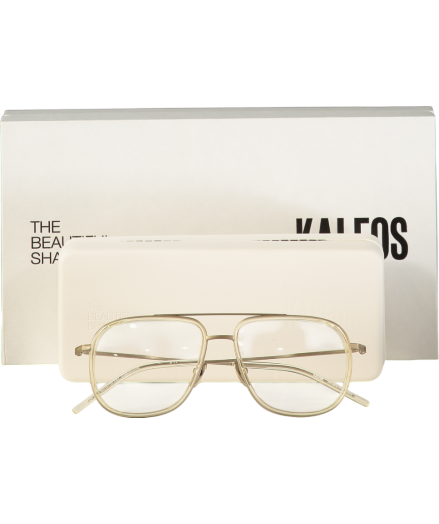 Kaleos Beige Danforth Sunglasses in Case