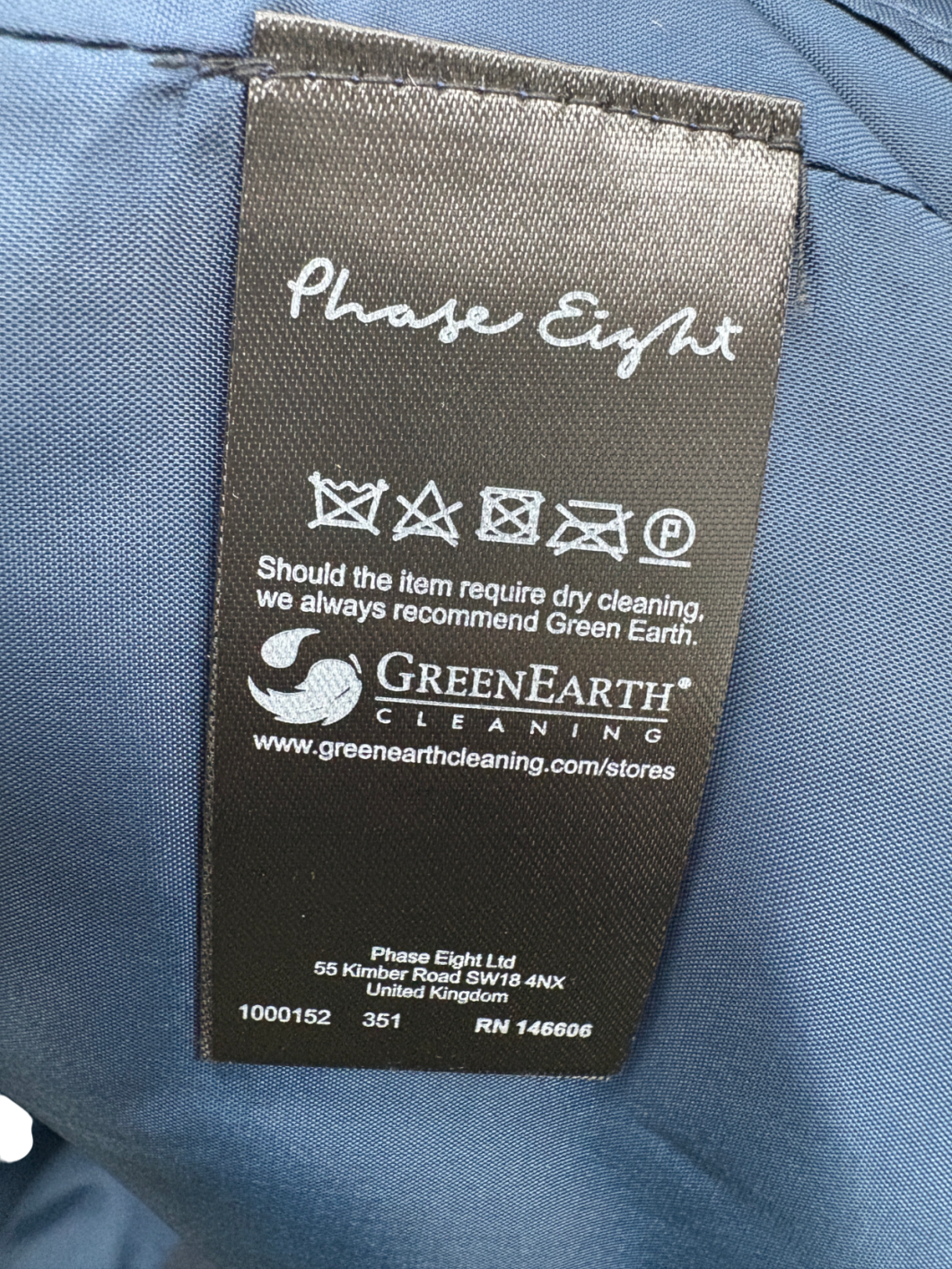 Phase Eight Blue Audrey Jewelled Neck Midi Dress UK 8