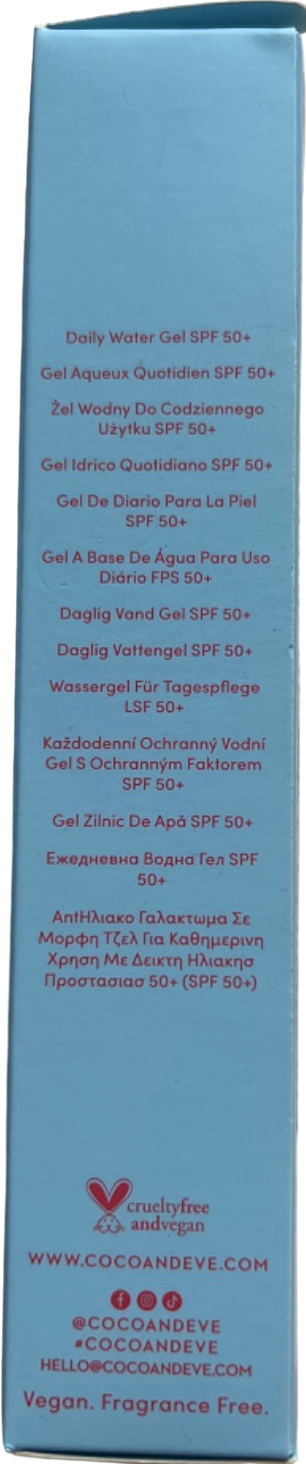 Coco & Eve Daily Water Gel SPF 50+ 60ml