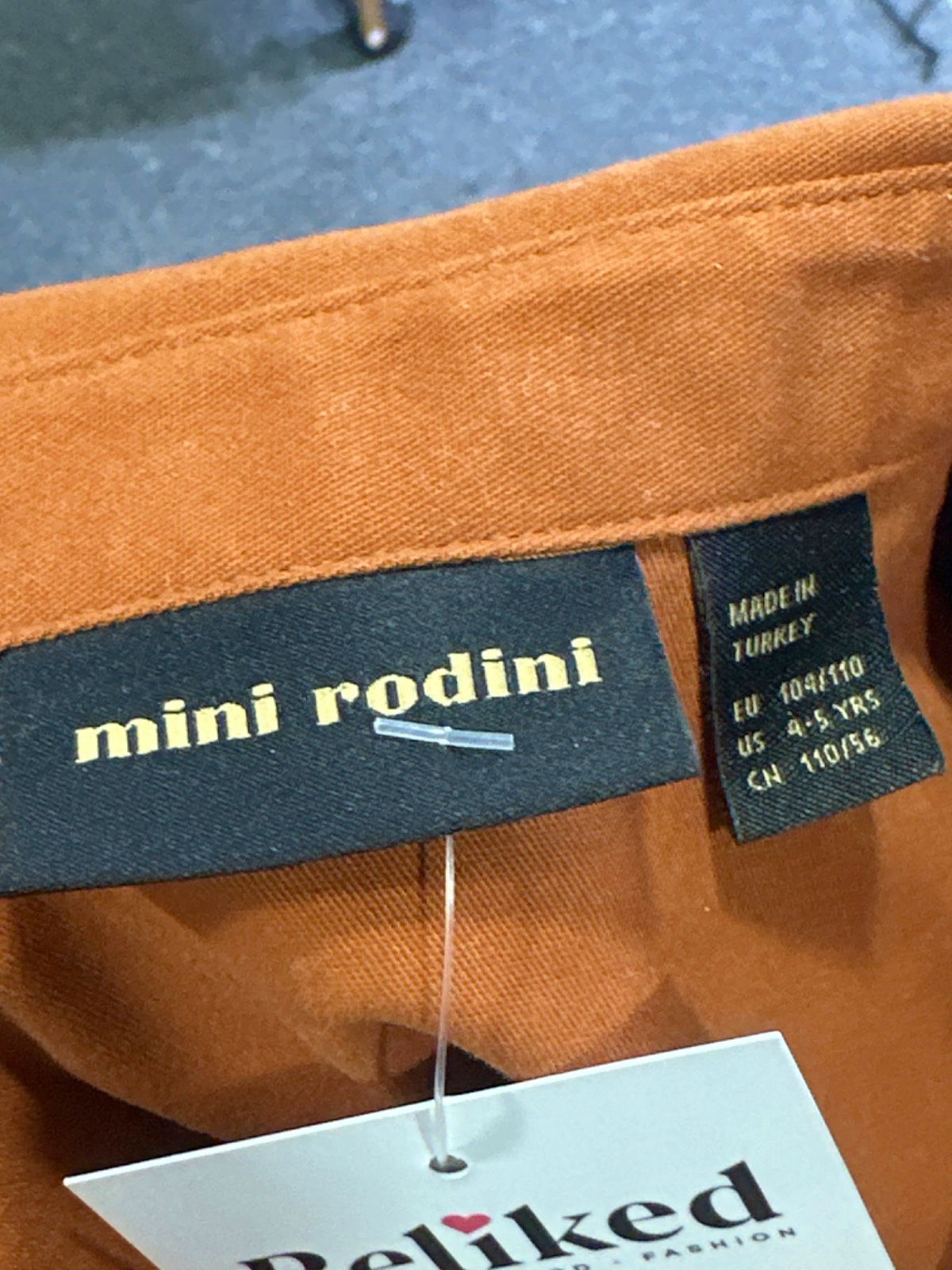 Mini Rodini Brown Dolphin Shirt UK 4-5 yrs