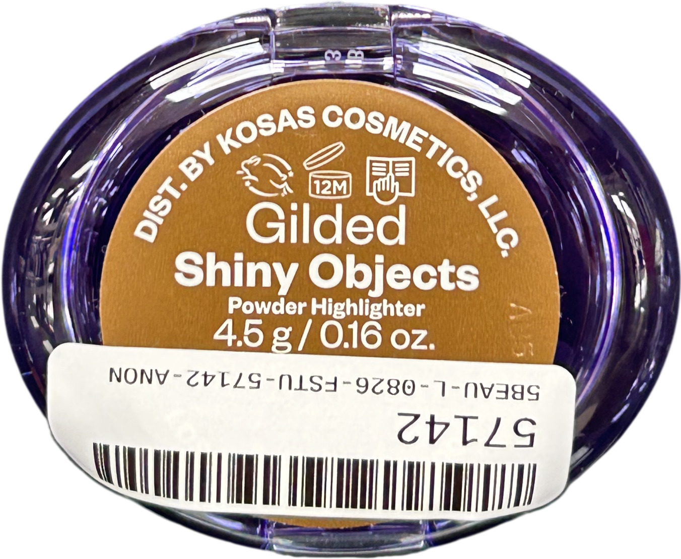 Kosas Shiny Objects Wet Glisten Powder Highlighter Gilded 4.5g