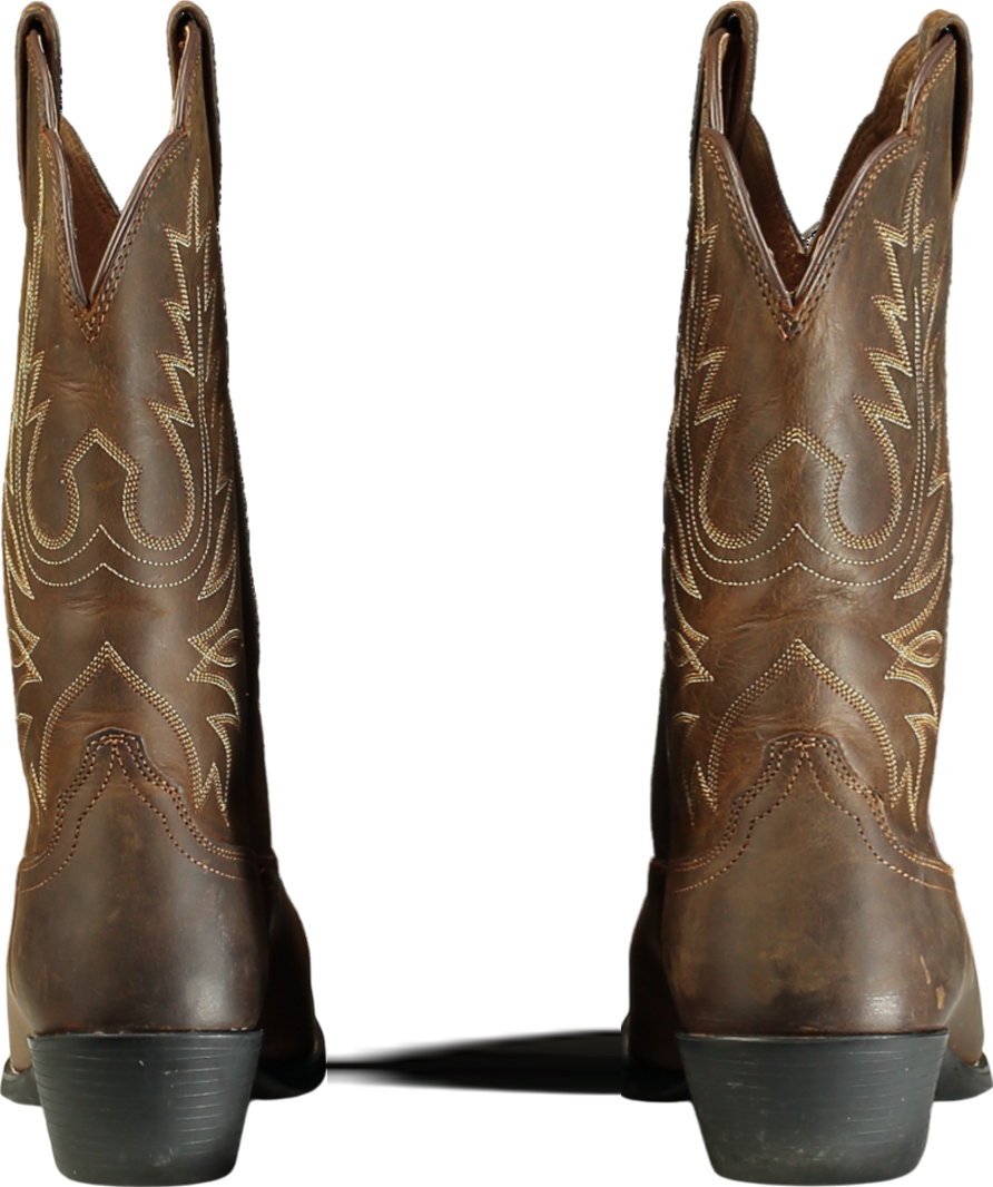 ARIAT Brown Heritage R Toe Western Boot UK 4 EU 37 👠