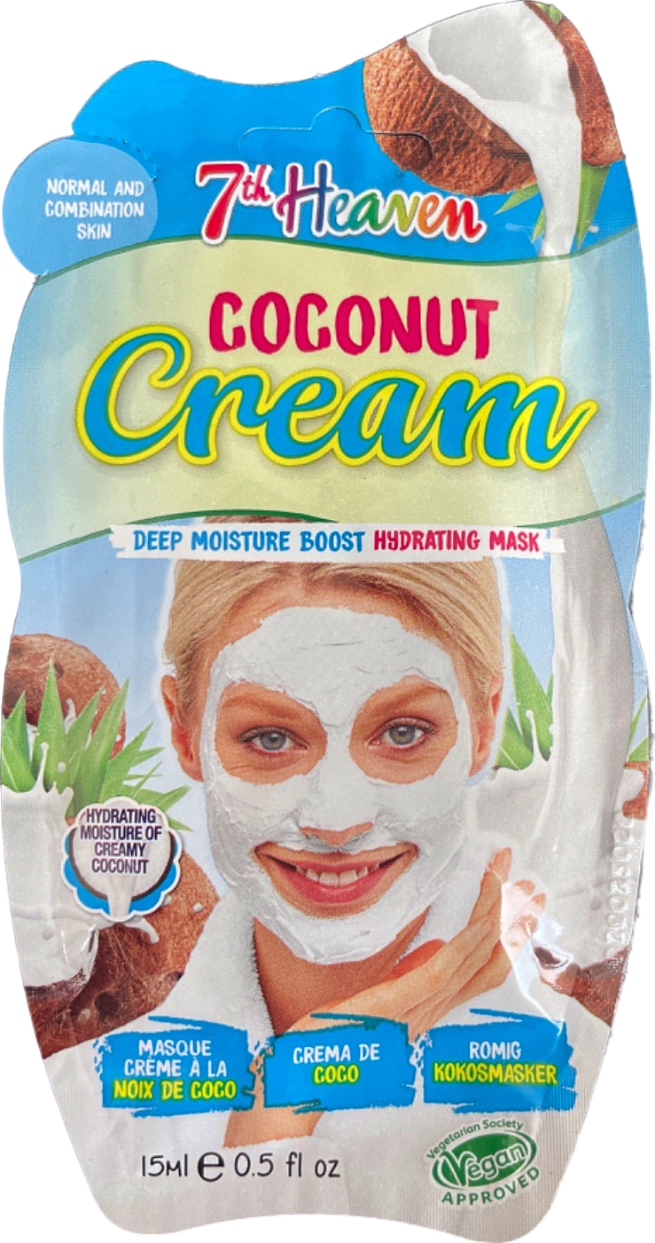 7th Heaven Coconut Cream Deep Moisture Boost Hydrating Mask 15ml