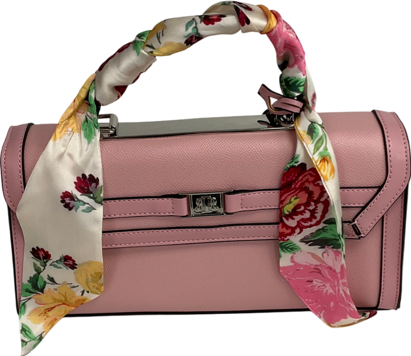 River Island Pink Faux Leather Mini Tote Cross Body Bag