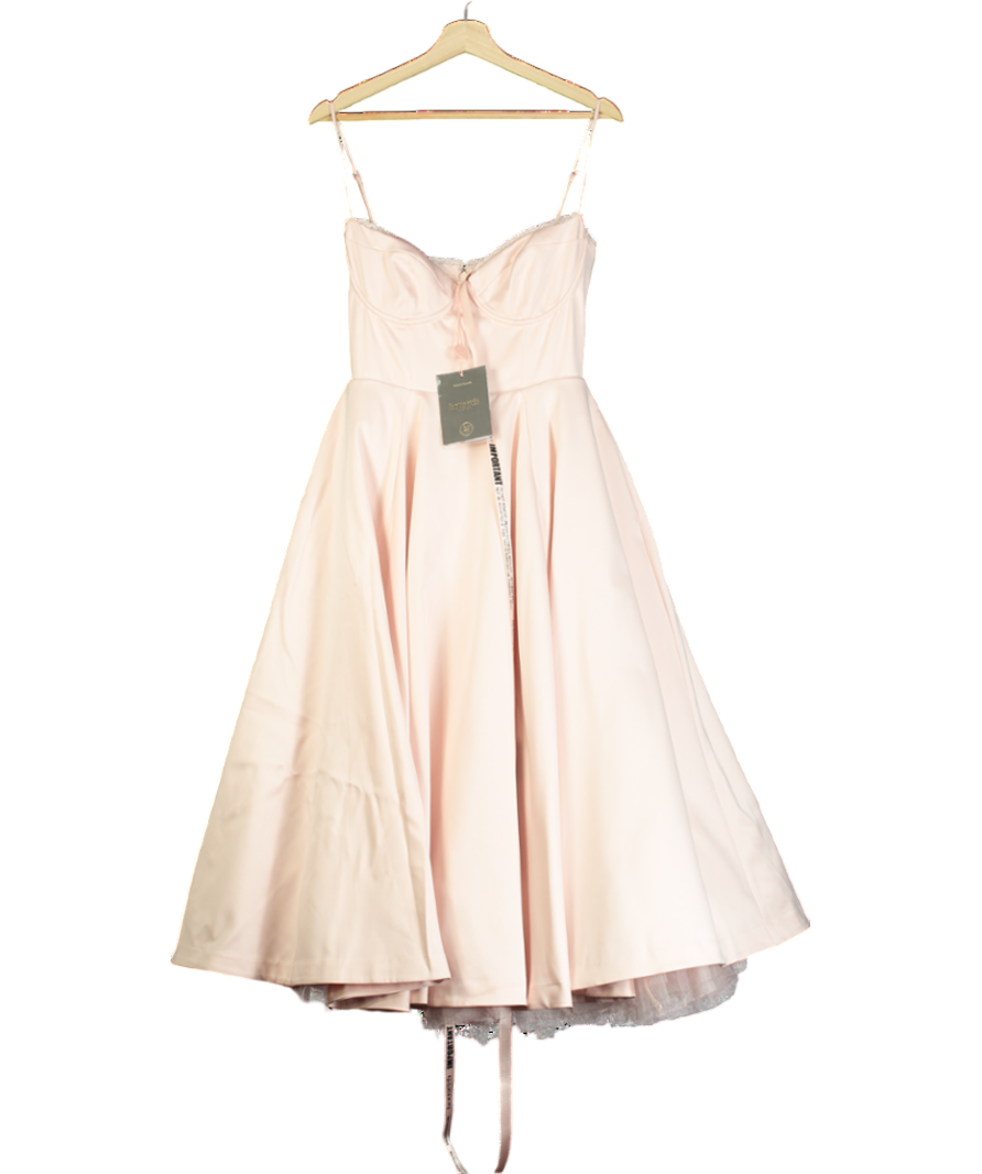 House of CB MADEMOISELLE BALLERINA PINK MIDI DRESS UK M