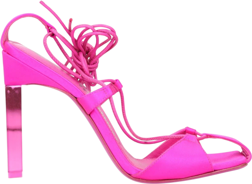 THE ATTICO Fuchsia Pink Adele Strappy High Heel Shoes UK 5.5 EU 38.5