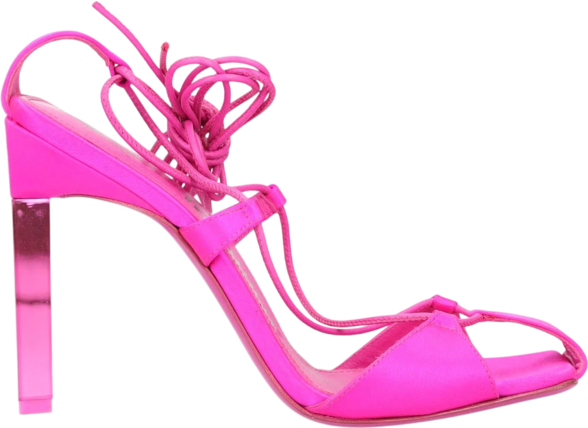 THE ATTICO Fuchsia Pink Adele Strappy High Heel Shoes UK 5.5 EU 38.5