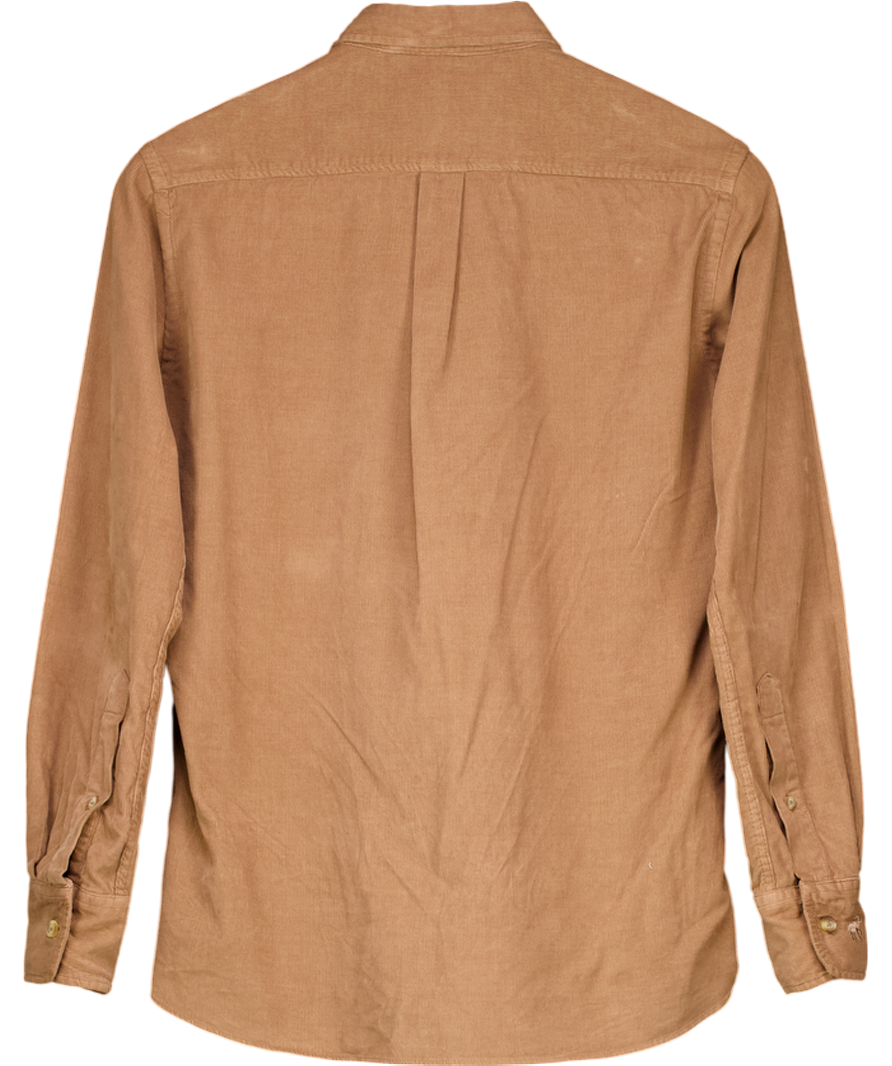 Beaufort & Blake Brown Corduroy Shirt UK XS