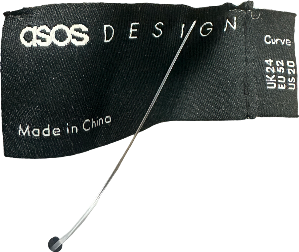 ASOS Design Brown Velvet Wrap Jacket UK 24