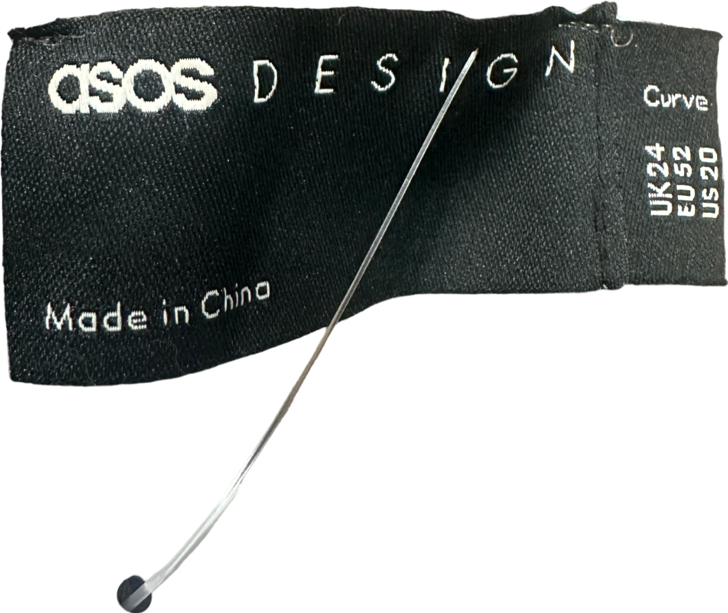 ASOS Design Brown Velvet Wrap Jacket UK 24