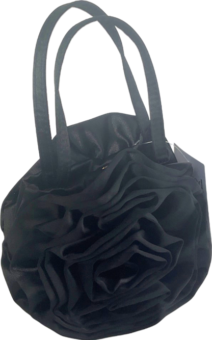 Black 3d Floral Handbag