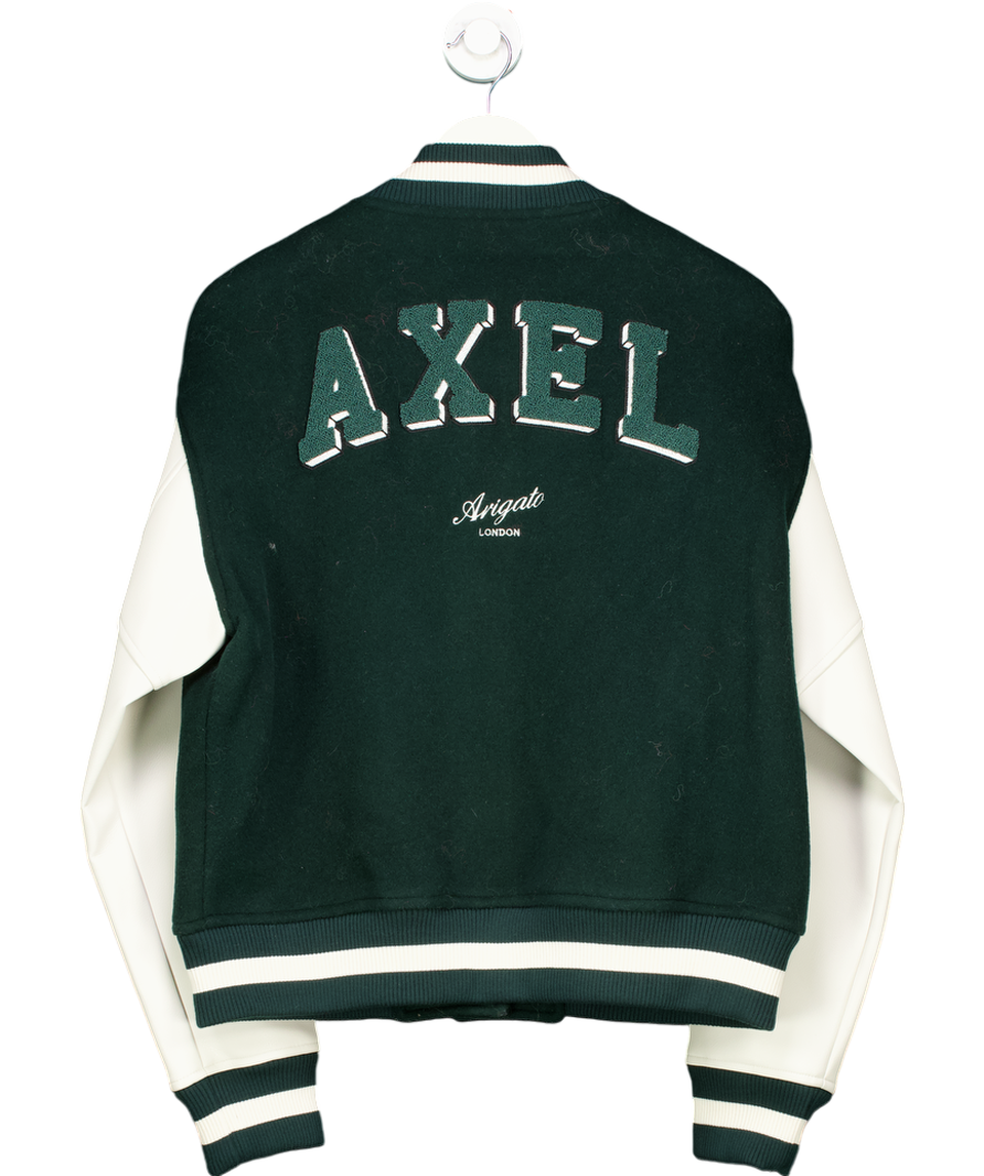 AXEL ARIGATO Green Illusion Varsity Jacket UK L