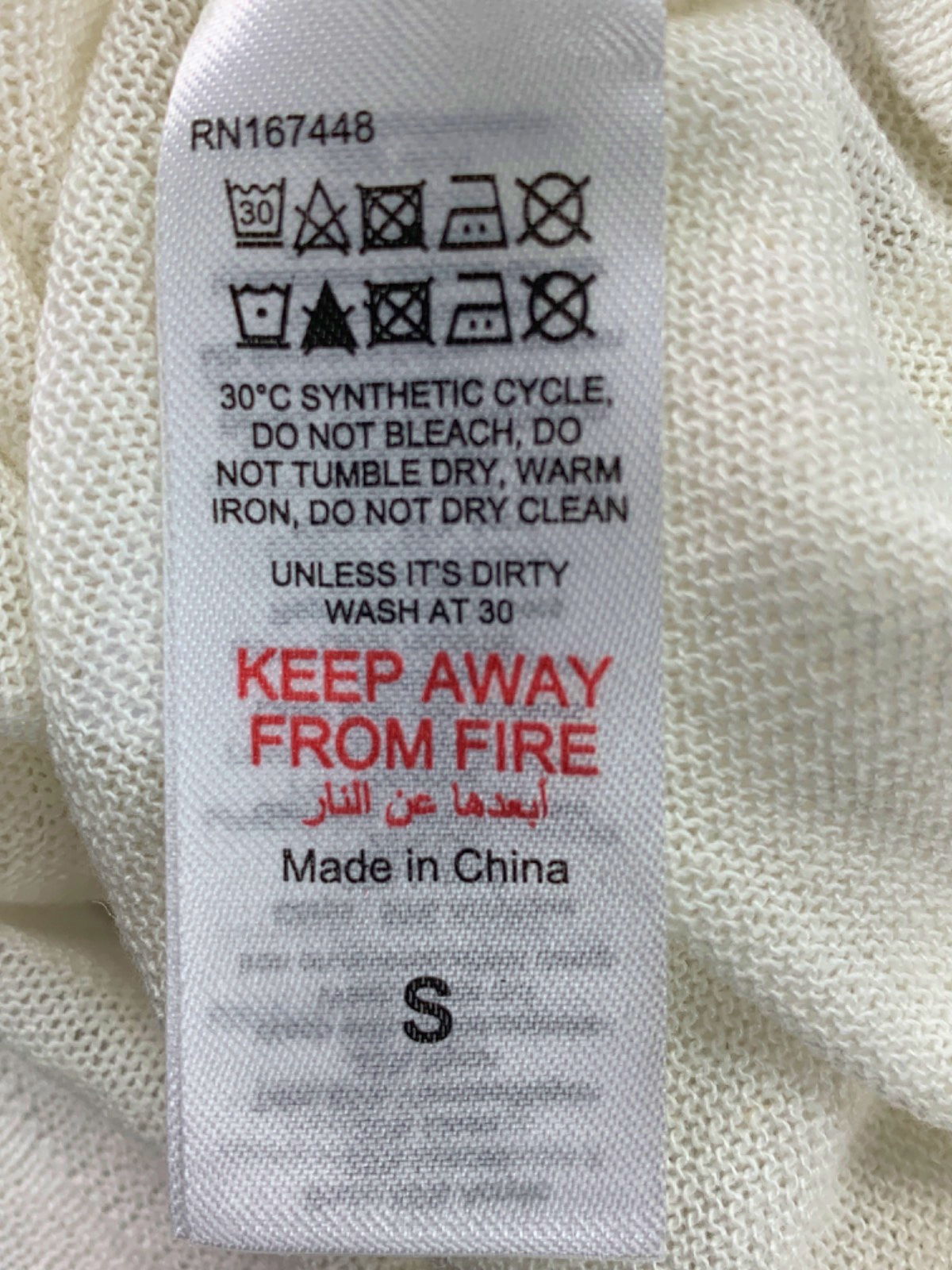 Karen Millen White Linen Blend Racer Knit Top UK S