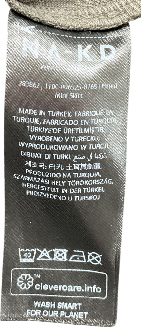 NA-KD Green Mini Skirt UK M