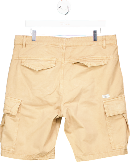 Jack Wills Beige Cargo Shorts UK L