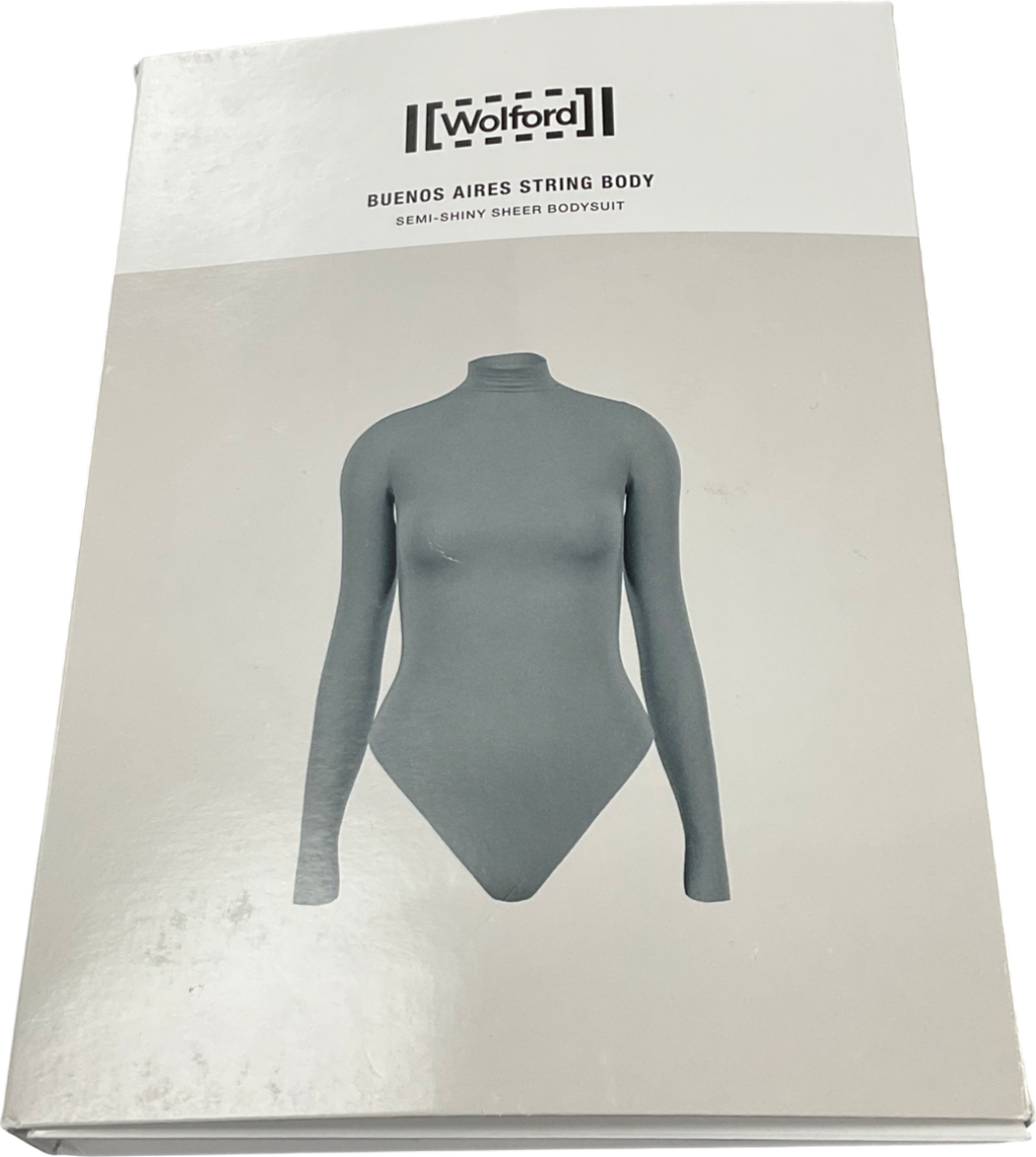 Wolford Black Buenos Aires String Bodysuit UK S