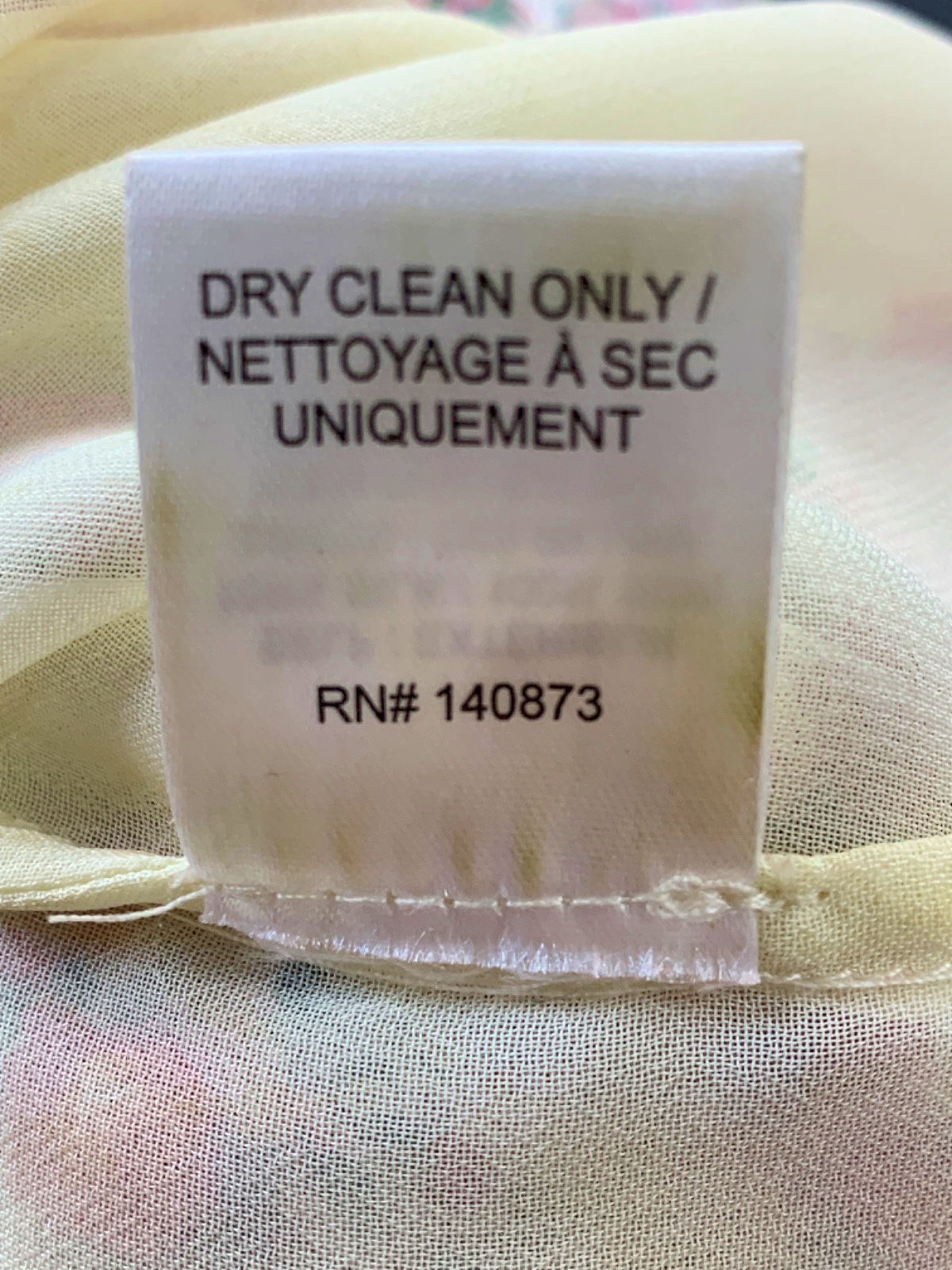 LoveShackFancy Multi-Coloured Floral Silk Mini Dress UK XXS