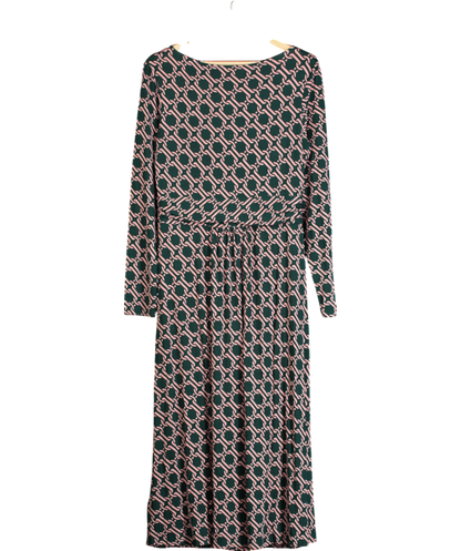 Boden Green Amelie Long Sleeve Midi Dress UK 12