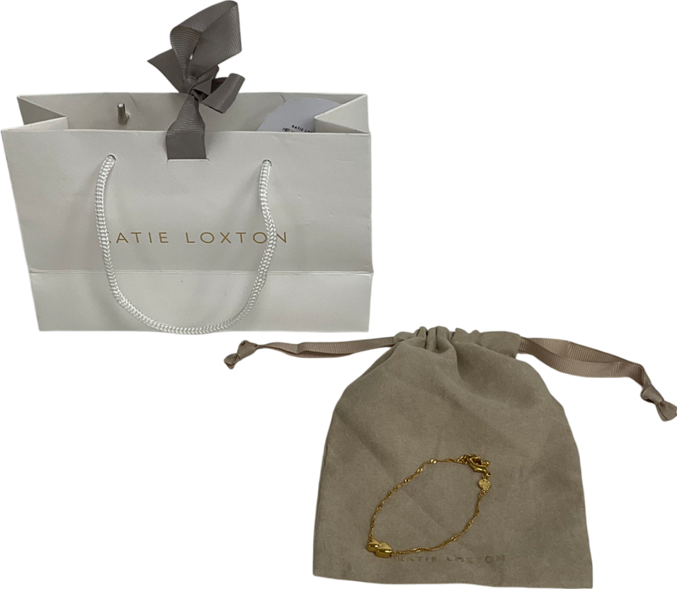 Katie Loxton Metallic 'so Loved' Waterproof Gold Sentiment Bracelet One Size