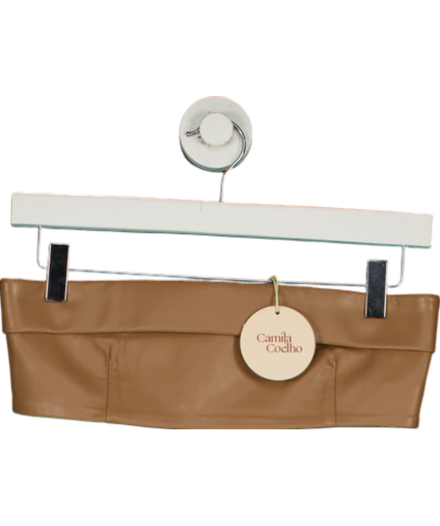 Camila Coelho Beige Bruna Bralette UK S