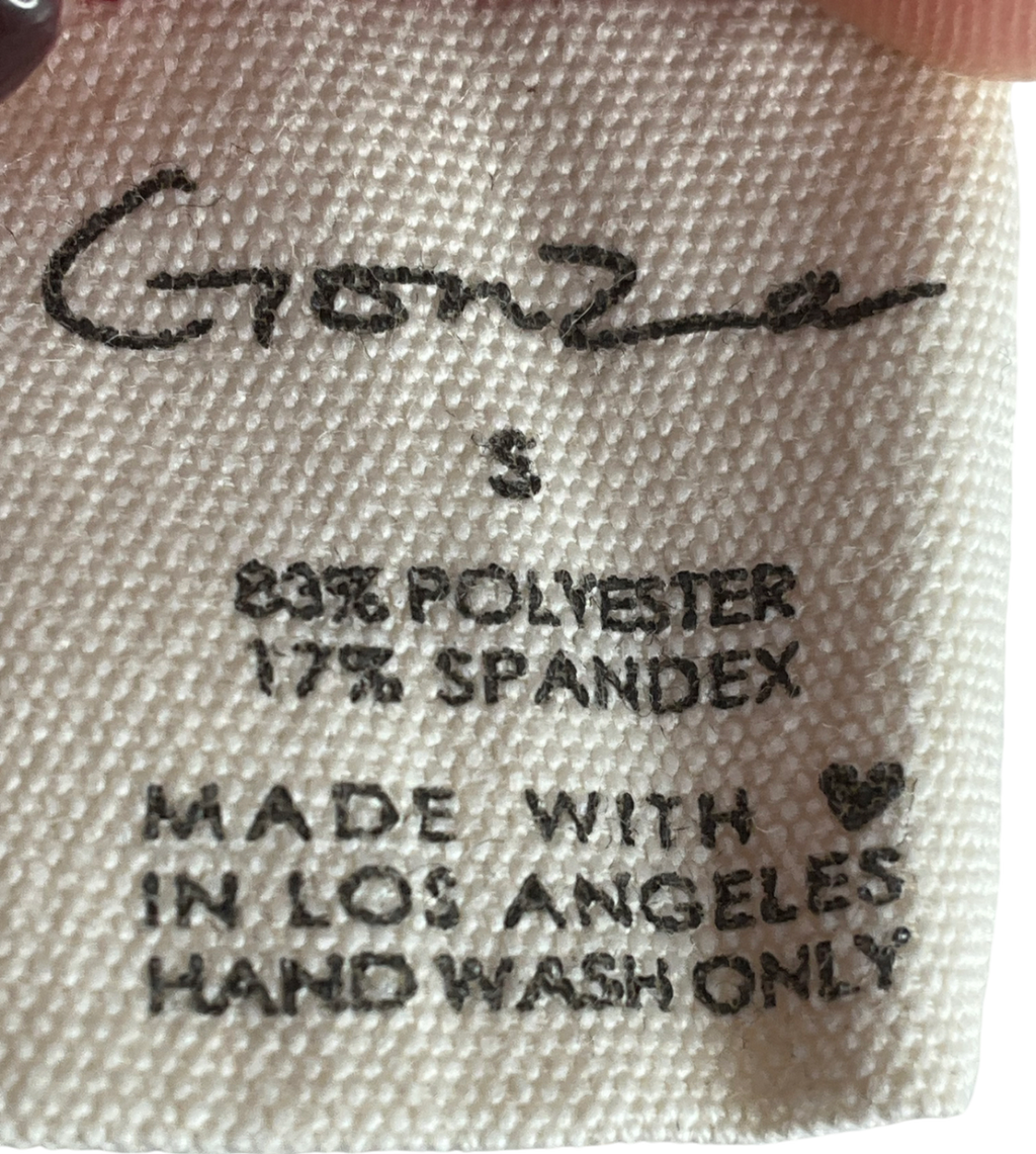 Gonza Red Gizele Triangle Top & Gizele Side Strap Bottom & Gizele Ruched Bottom UK S