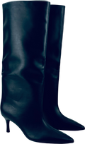 LEFTIES Black Kitten Heel Knee High Boots UK 6 EU 39 👠