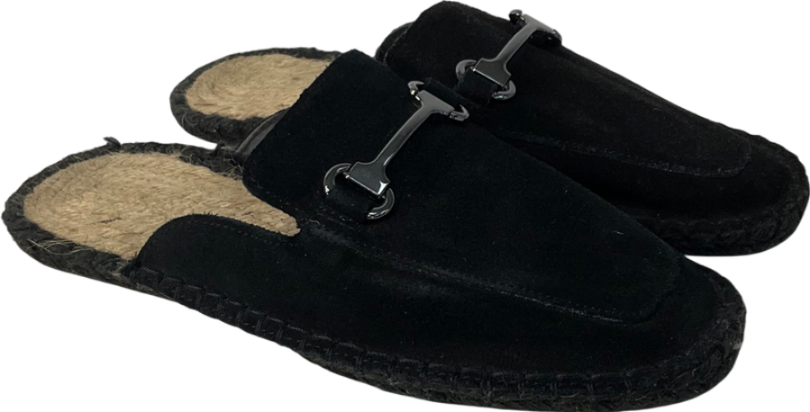 Black Suede Backless Loafer UK 5 EU 38 👠