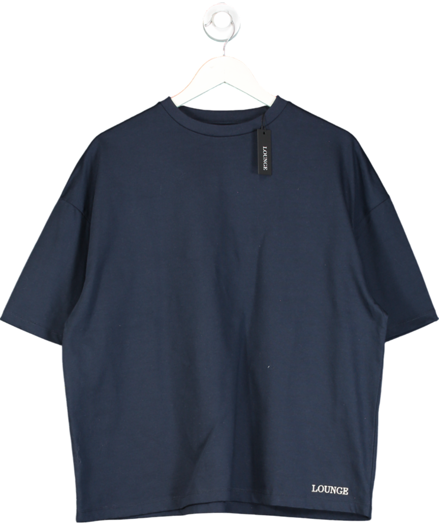 Blue Lounge Boxy Sunday Club T Shirt UK S