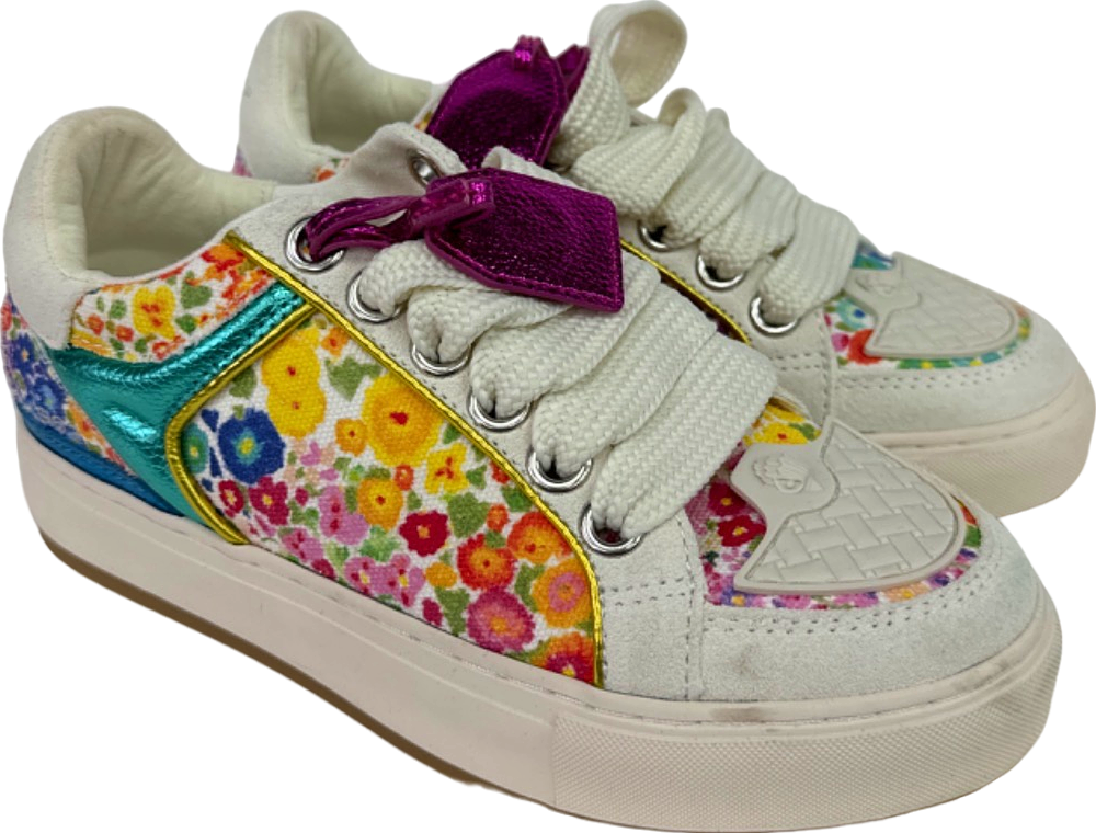 Kurt Geiger Floral Couture Southbank Tag Trainers EU 37 UK 4