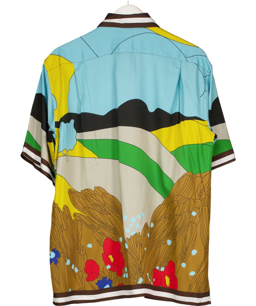 GANT Multicoloured Liberty Printed Short Sleeve Shirt UK S