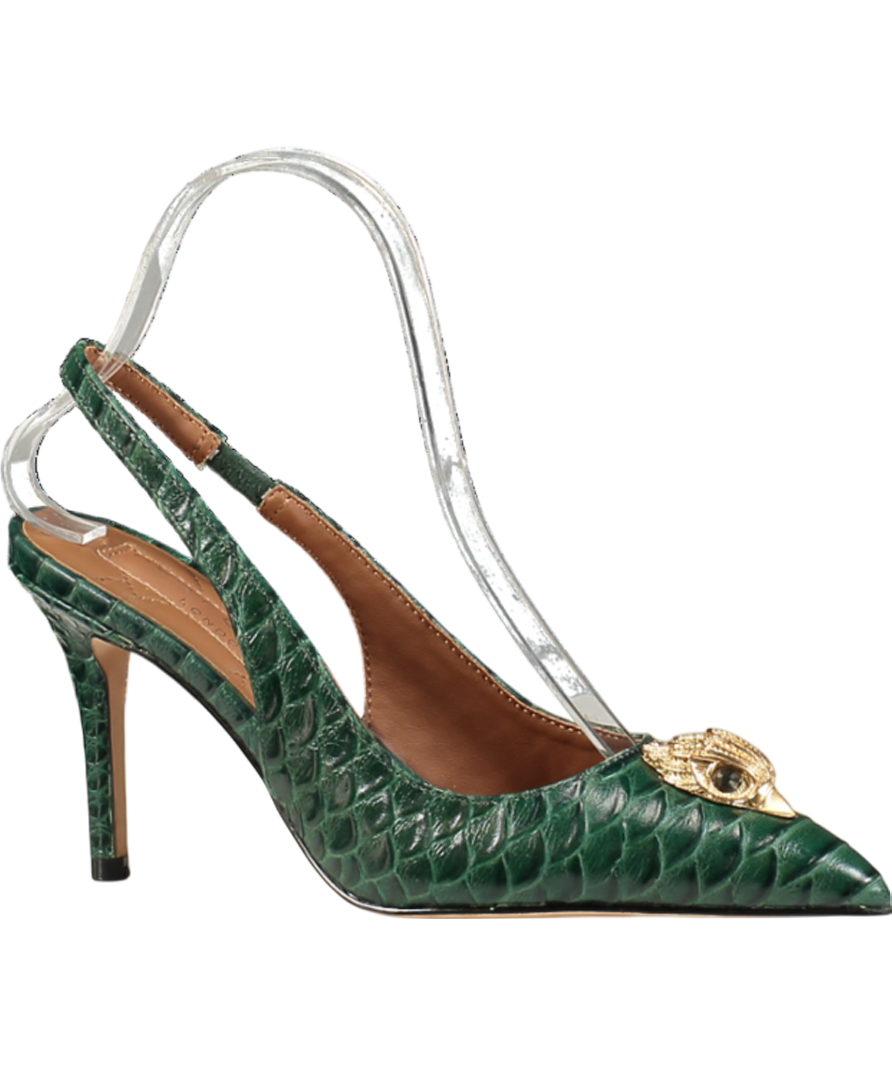 Kurt Geiger Green Belgravia High Sling Back Heel UK 3 EU 36 👠