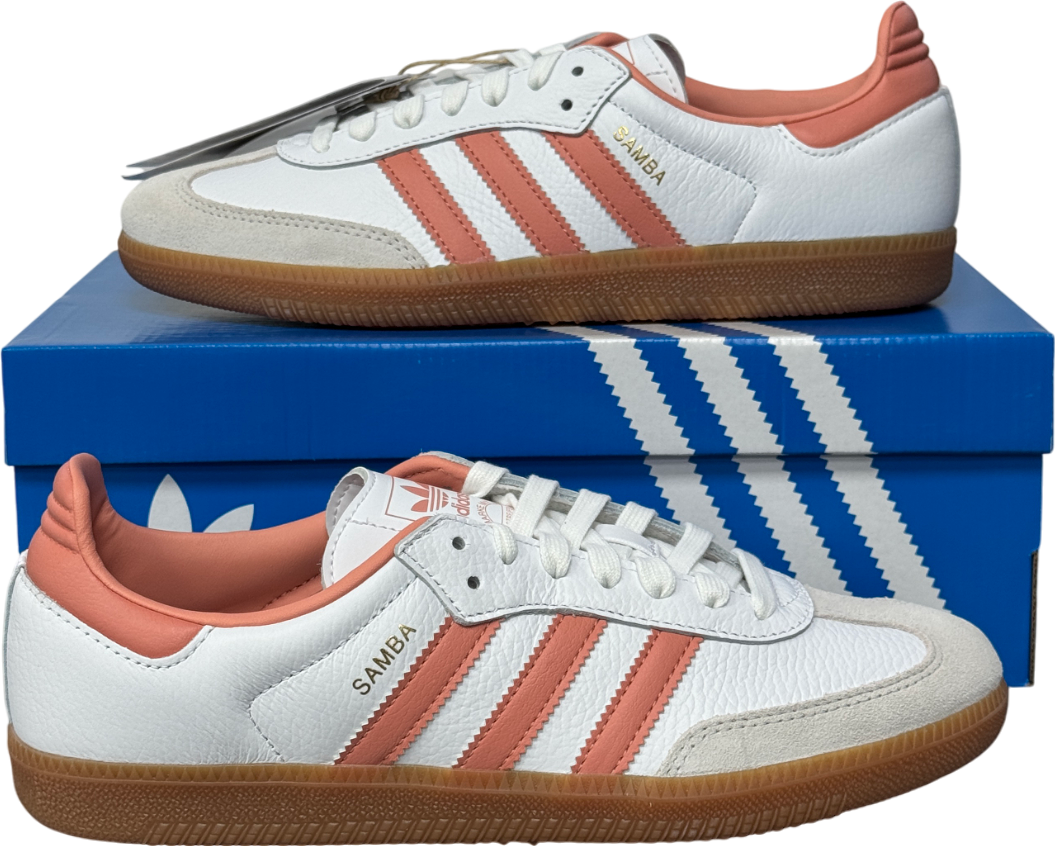 adidas Adidas Samba Og W Pink Clay & White Trainers UK 7.5 EU 40.5 👠