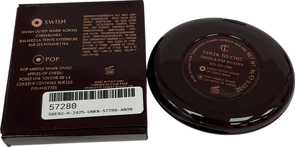 Charlotte Tilbury Cheek To Chic Blush Swish/pop 8g