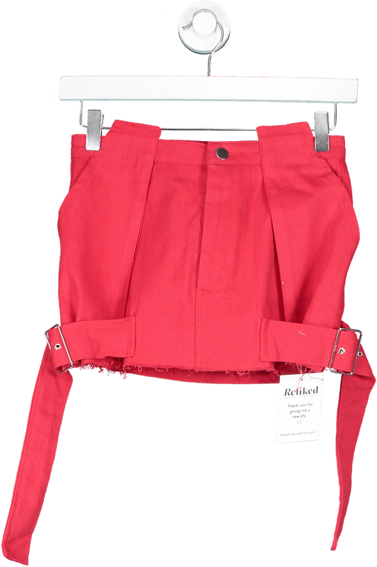 finesse Brielle Red Mini Skirt UK XS
