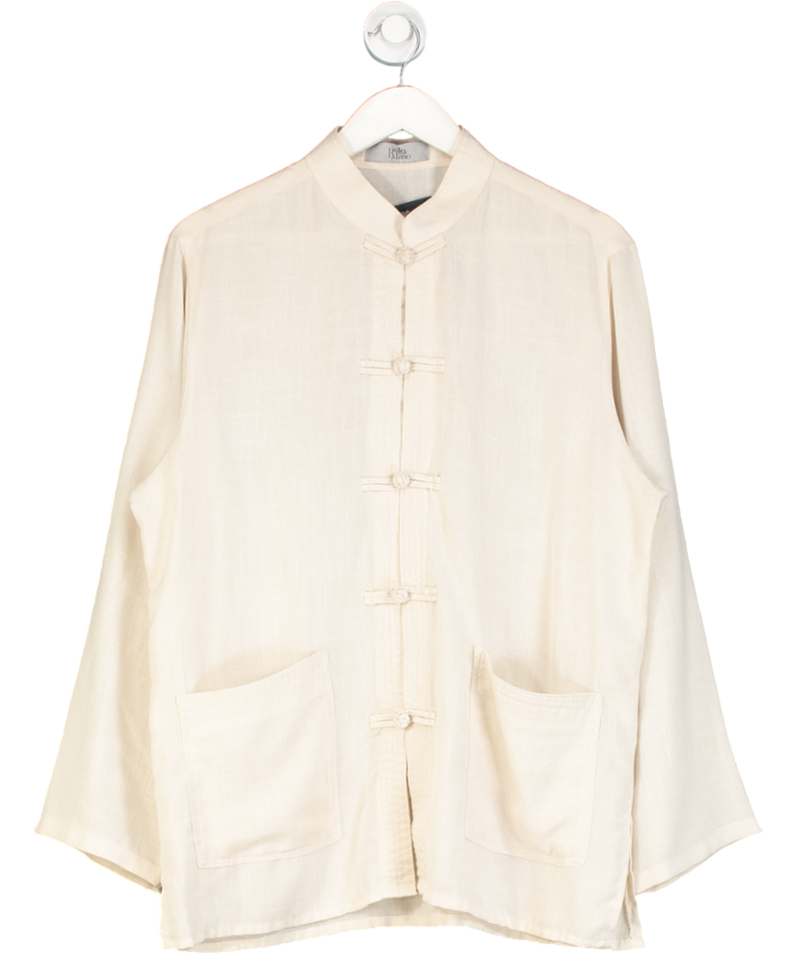 POLO MANO Beige Long Sleeve Shirt UK M/L