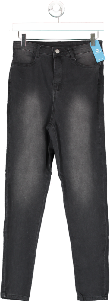 Cupshe Black After Hours Denim High-rise Skinny Jeans UK S