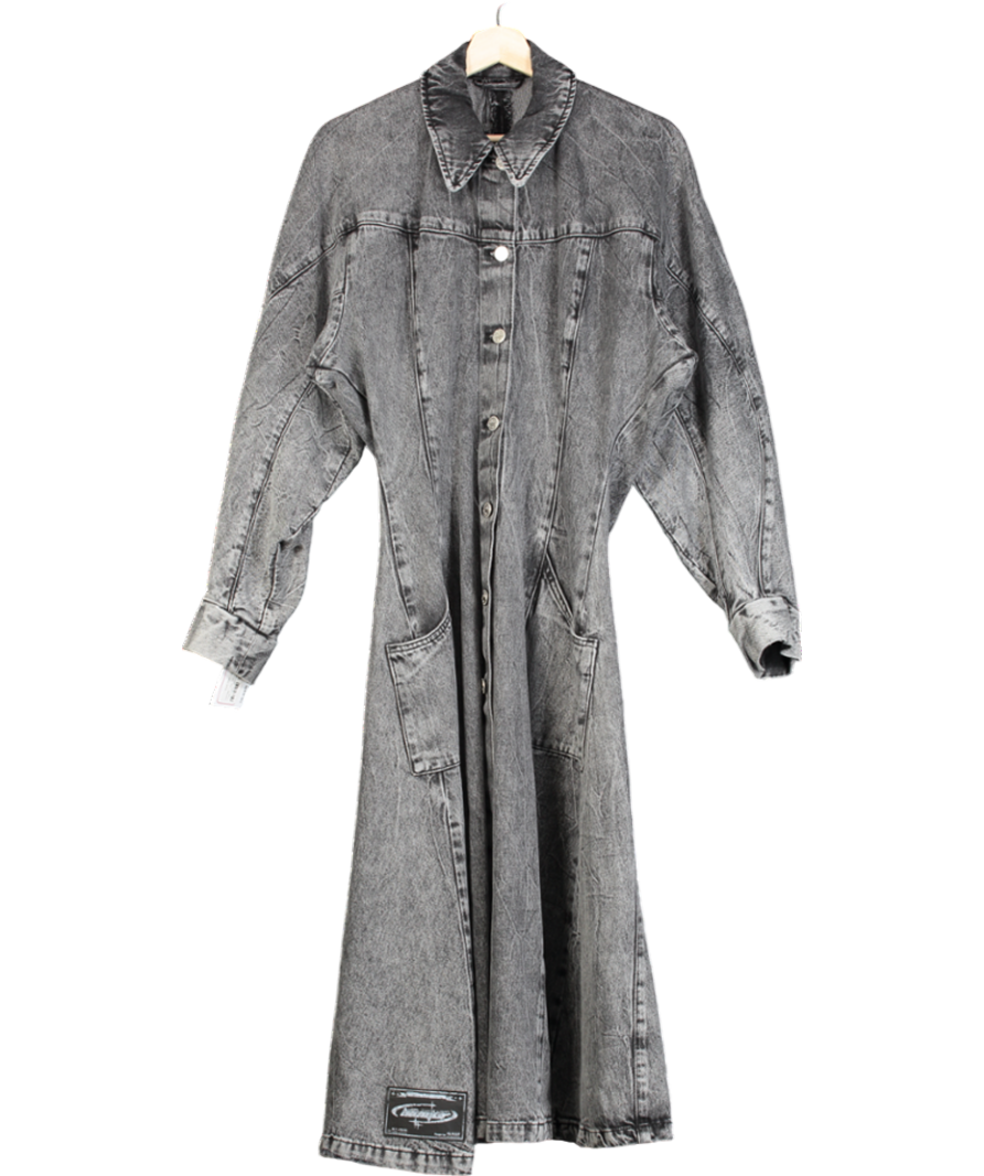 Holzweiler Sousha Denim Long Coat Dk. Grey UK S