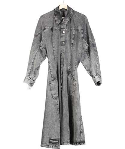 Holzweiler Sousha Denim Long Coat Dk. Grey UK S