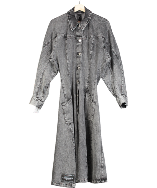 Holzweiler Sousha Denim Long Coat Dk. Grey UK S