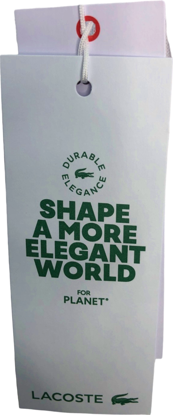 Lacoste White Classic Fit Hoodie UK M