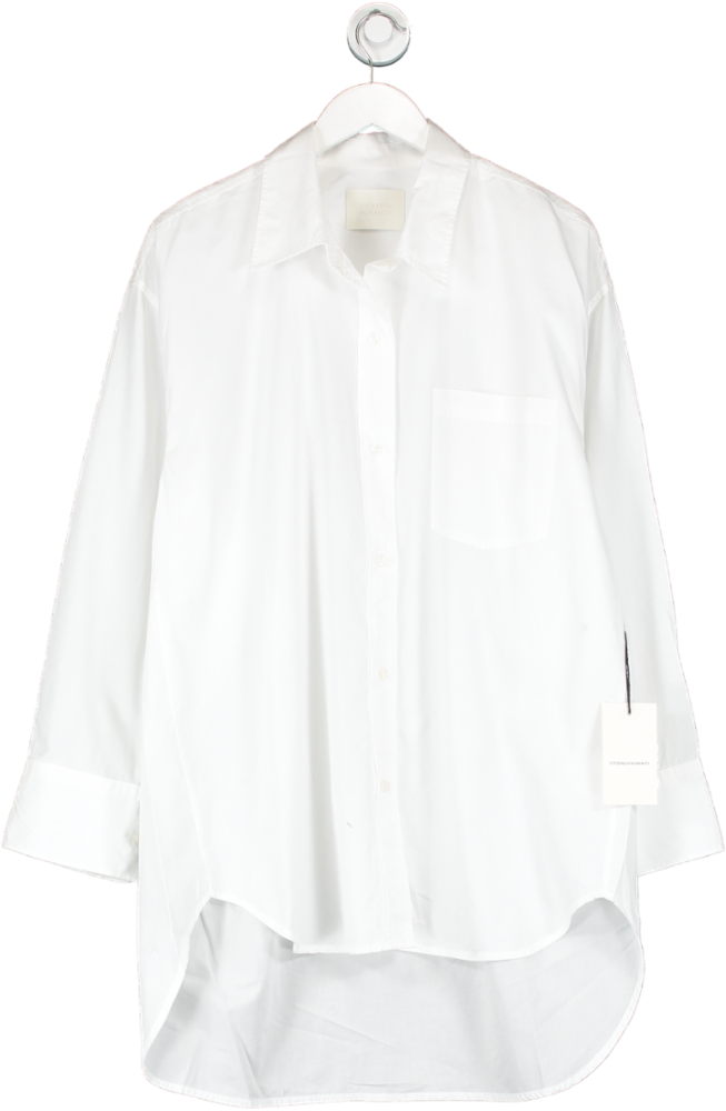 Citizens of Humanity White Cocoon Shirt UK L
