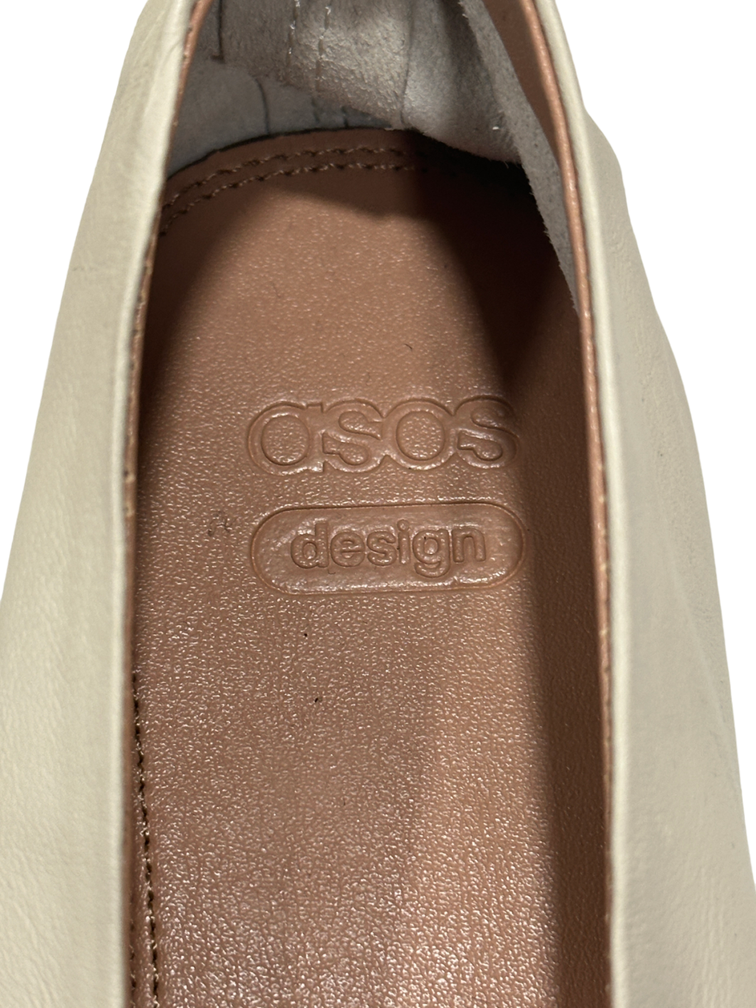 ASOS Cream Mary Jane Ballet Flats UK 5 EU 38 👠