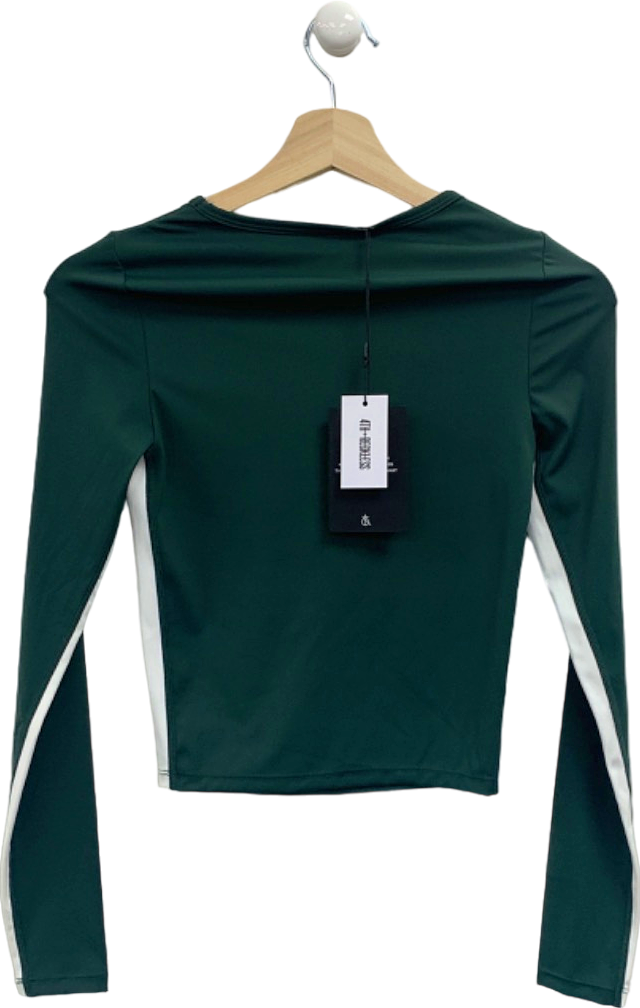 4th & Reckless Forest Green Abby Active Top UK XS