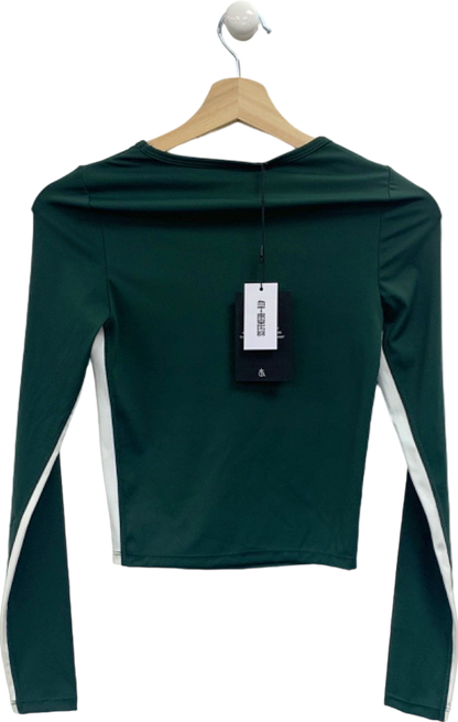 4th & Reckless Forest Green Abby Active Top UK XS