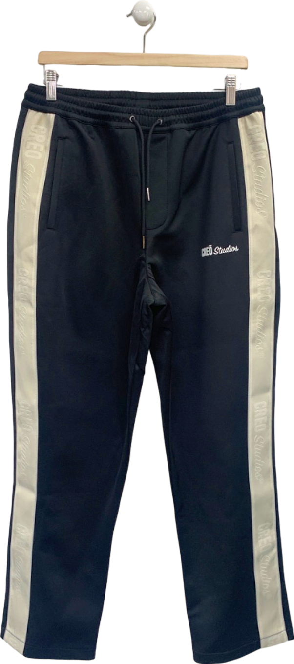 Creo Studios Black Two-toned Joggers UK L