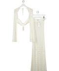 Outcast Cream Jordane Top And Skirt Set UK S/M