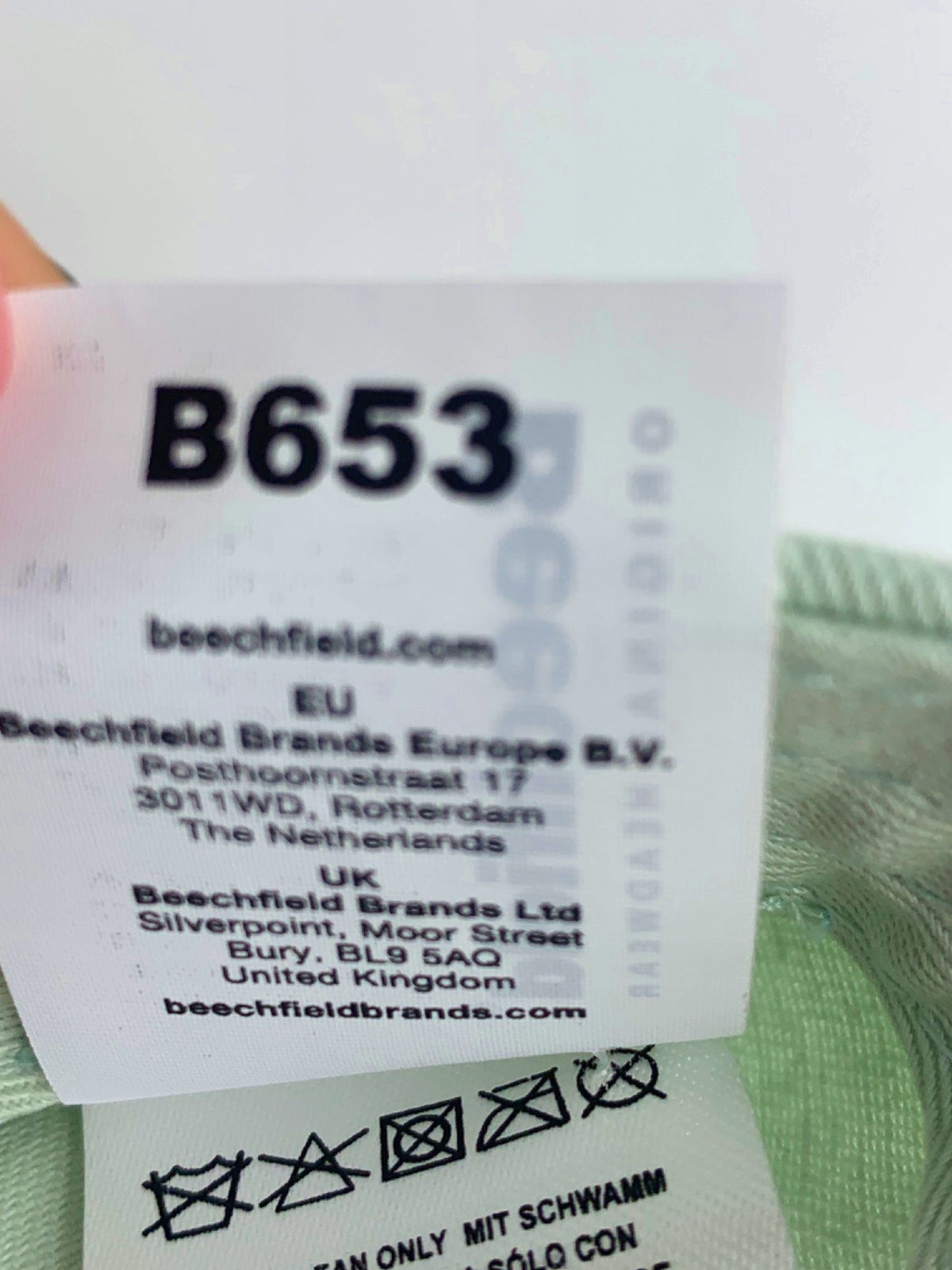 SOHO FARMHOUSE Beechfield Green Original Headwear Cap One Size