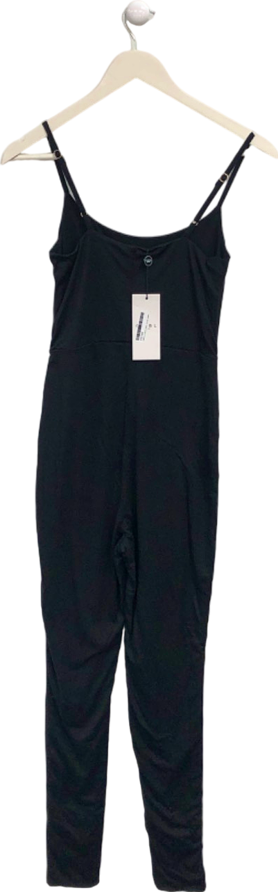 Club L London Black Strappy Skinny Leg Jumpsuit UK 8