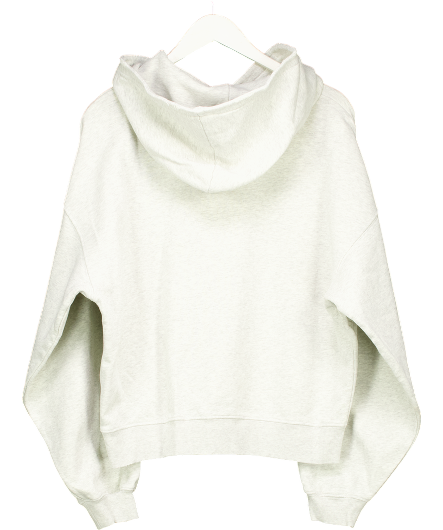 Anine Bing Grey Hooded Sweatshirt With Distressed Hem UK XS